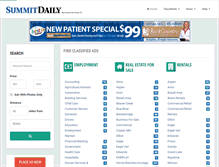 Tablet Screenshot of classifieds.summitdaily.com